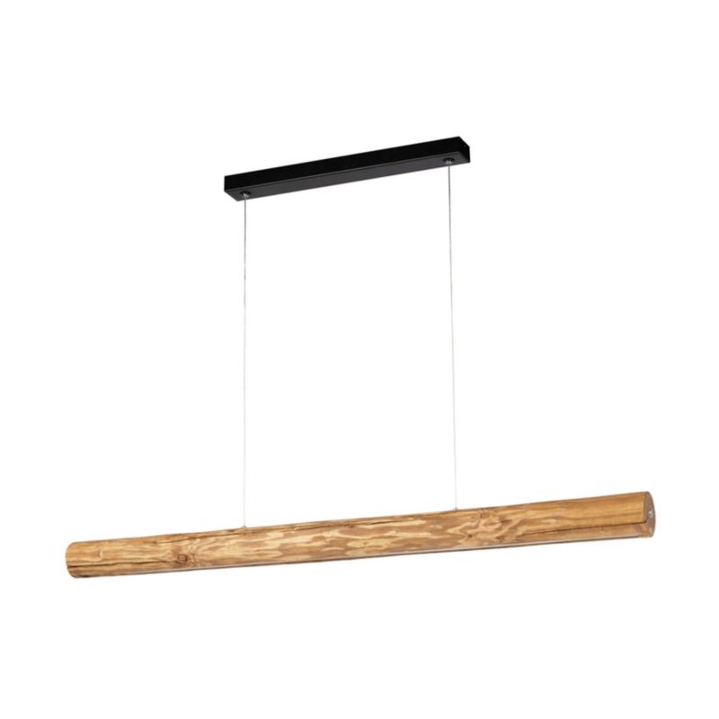 Drewniana Lampa Wisząca SPOT Light 1xLED 38W Sosna Bejcowana Brązowa FSC, Ściemniacz Dotykowy, 1 szt.