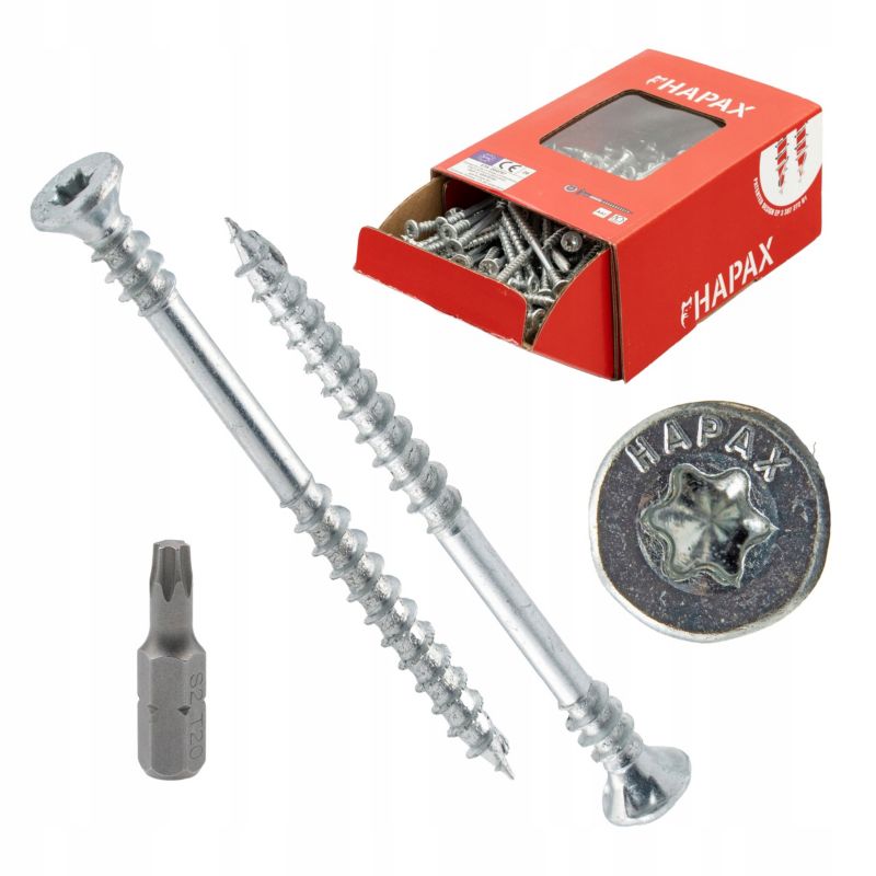 Wkręty PGB HAPAX samościągające do łączenia korpusów, mebli 4 x 30mm 200szt.