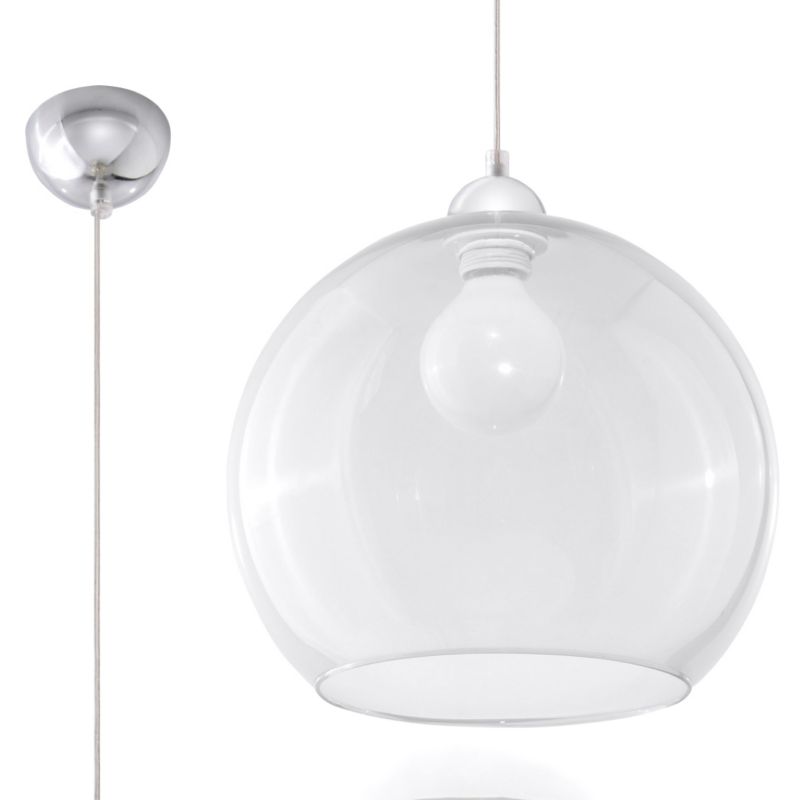 Lampa wisząca Sollux Lighting BALL transparentny 1 szt.