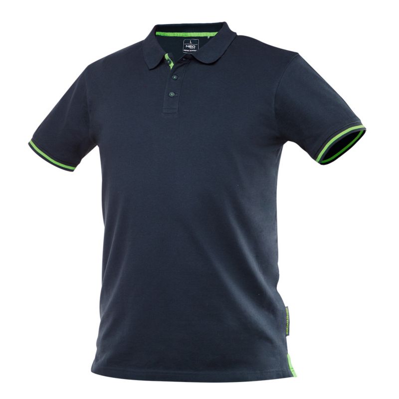 Koszulka polo Motosynteza 100% bawełna pique XL granatowa 1 szt.