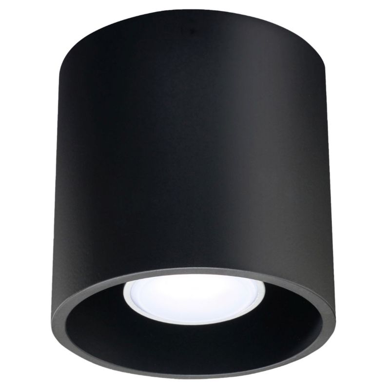 Plafon Sollux Lighting ORBIS 1 czarny 1 szt.
