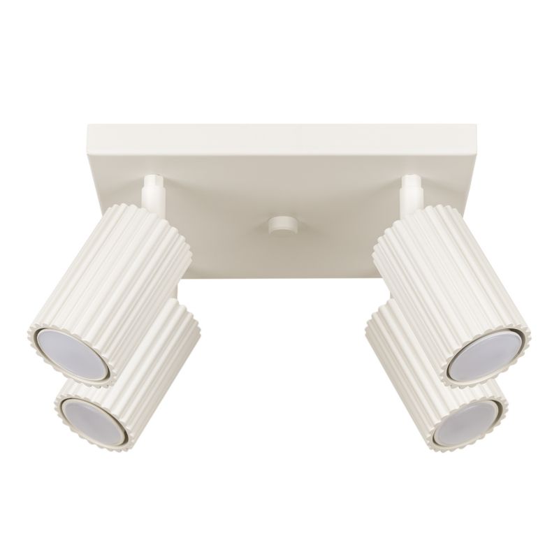 Plafon Sollux Lighting KARBON 4 beżowy 1 szt.