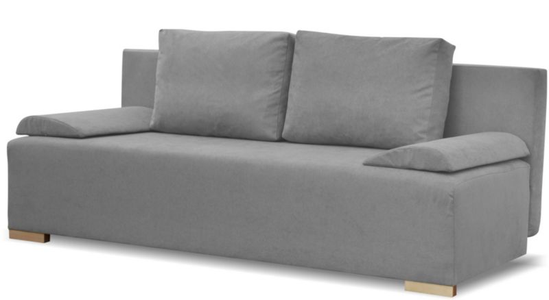 Rozkładana sofa ze sprężynami bonell Bonni Eufori Plus Szara 1 szt.