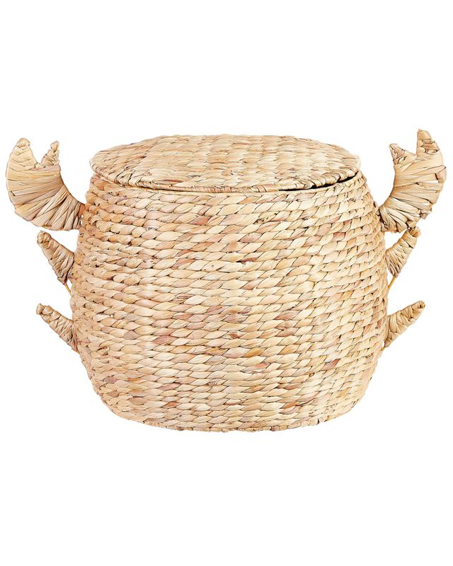 Kosz pleciony krab z hiacyntu wodnego naturalny Kakamas 1 szt.