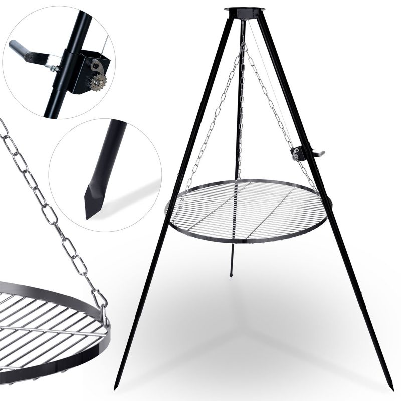 Palenisko ogrodowe Berdsen grill ruszt stalowy na ognisko trójnóg 80 cm 1 szt.