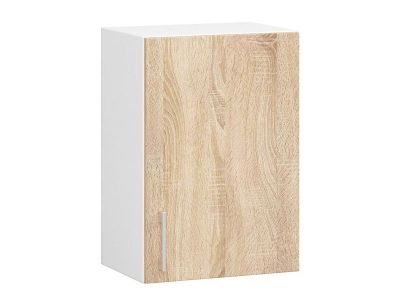 Szafka kuchenna Akord W40 system Lima Biała 40 cm 1 drzwi kolor Dąb Sonoma mat 2 półki 40x30,5x58 cm 1 szt.