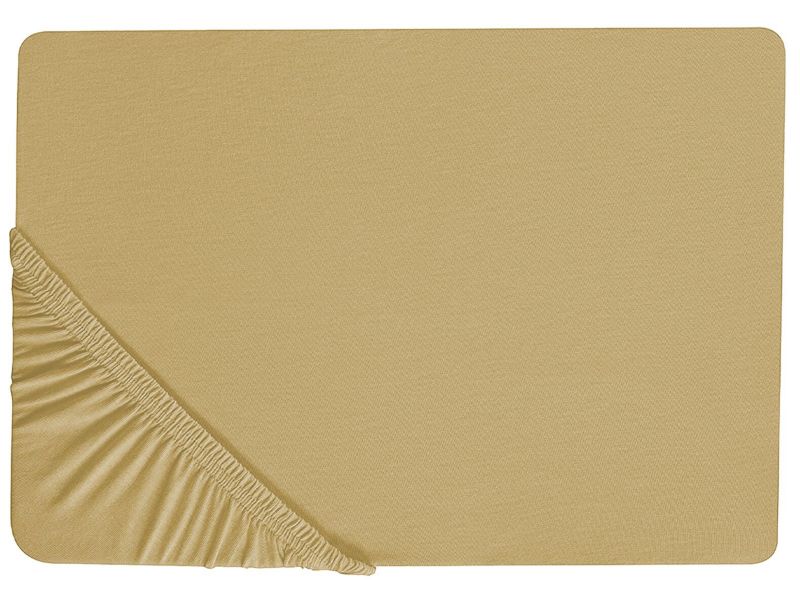 Prześcieradło z gumką Janbu Bawełna 200x200 cm Oliwkowy 1 szt.