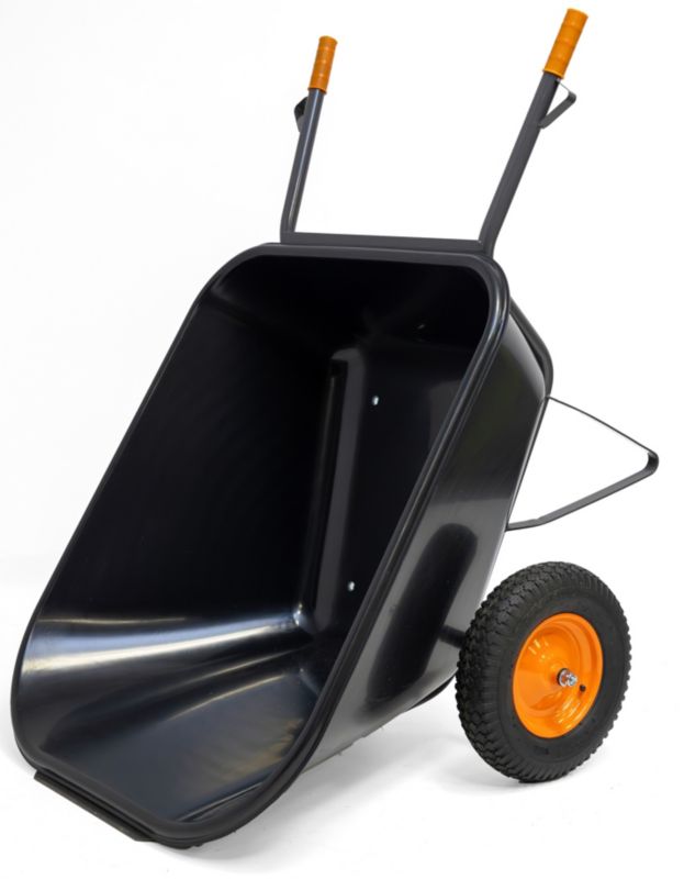 Taczka wózek ogrodowy paszowy dwukołowy spawany SKIVA 300L / 300 kg - 1szt.