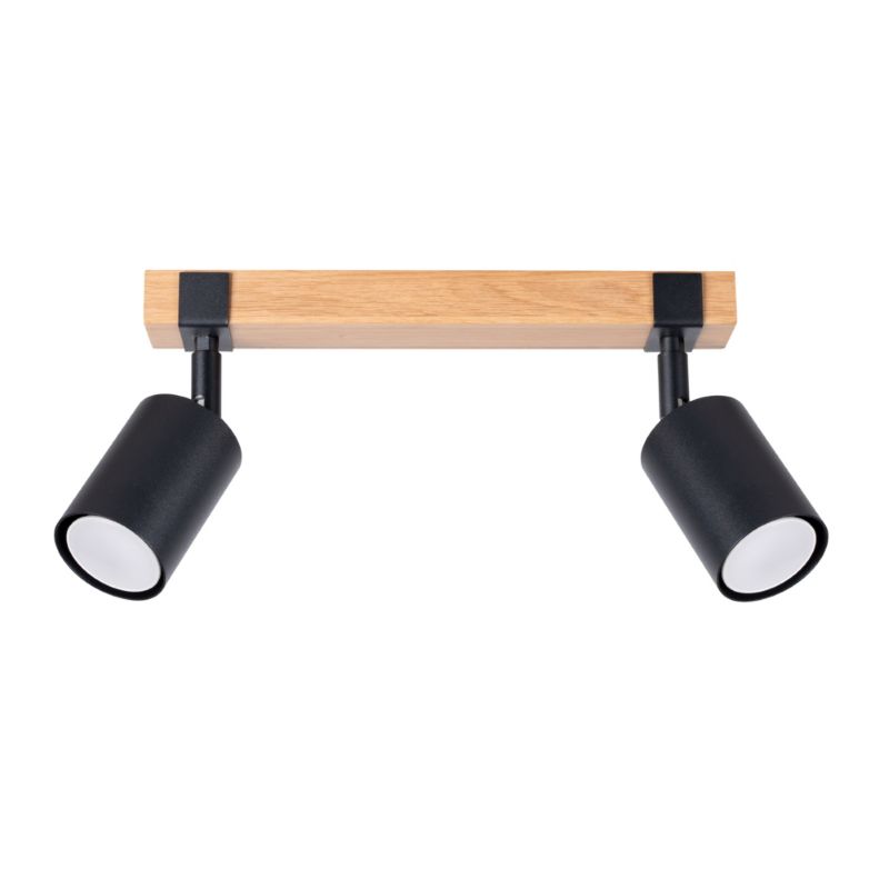 Plafon Sollux Lighting FAGER 2 czarny 1 szt.