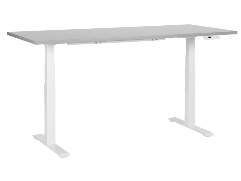 Biurko regulowane Elektryczny Jasnoszary Destines 180 x 80 cm 1 szt.