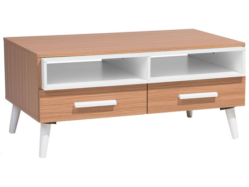 Stolik kawowy Alloa Jasne drewno 1 szt.