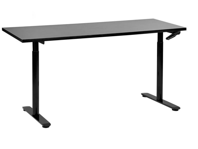 Biurko regulowane Manualny Czarny Destinas 160 x 72 cm 1 szt.
