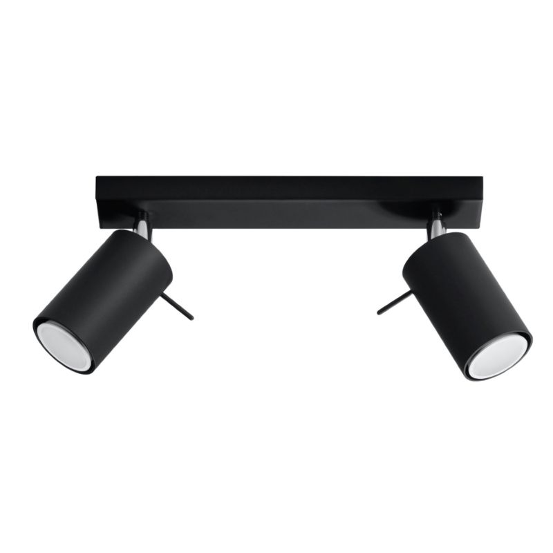 Plafon Sollux Lighting RING 2 czarny 1 szt.