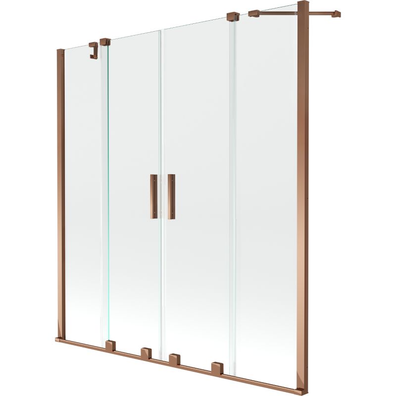 Parawan nawannowy 2-skrzydłowy Mexen Velar różowe złoto 150x150 cm 1 szt.