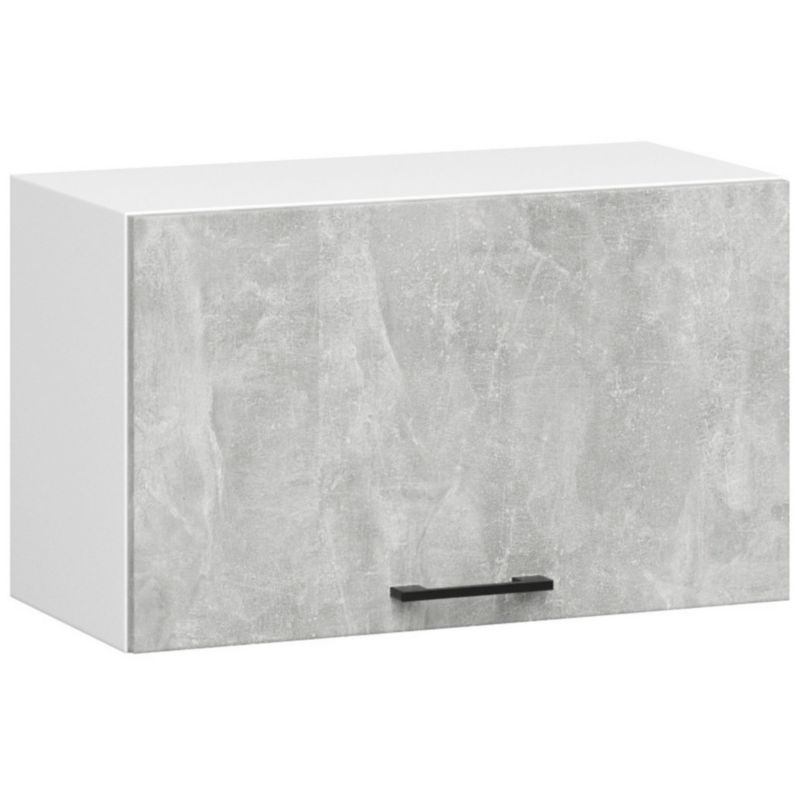 Szafka kuchenna okapowa Akord W60 system Oliwia Biała 60 cm 1 drzwi kolor Beton mat 1 półka 60x30x29 cm 1 szt.
