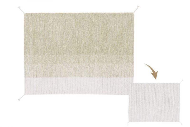 Dywan Lorena Canals dziecięcy GELATO GREEN 120x160 zielony/beżowy dwustronny 1 szt