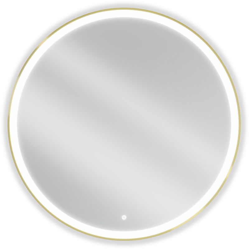 Lustro łazienkowe Mexen Esso złote 100x100 cm 1 szt.
