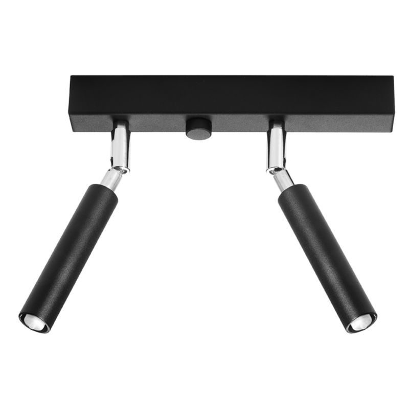 Plafon Sollux Lighting EYETECH 2 czarny 1 szt.