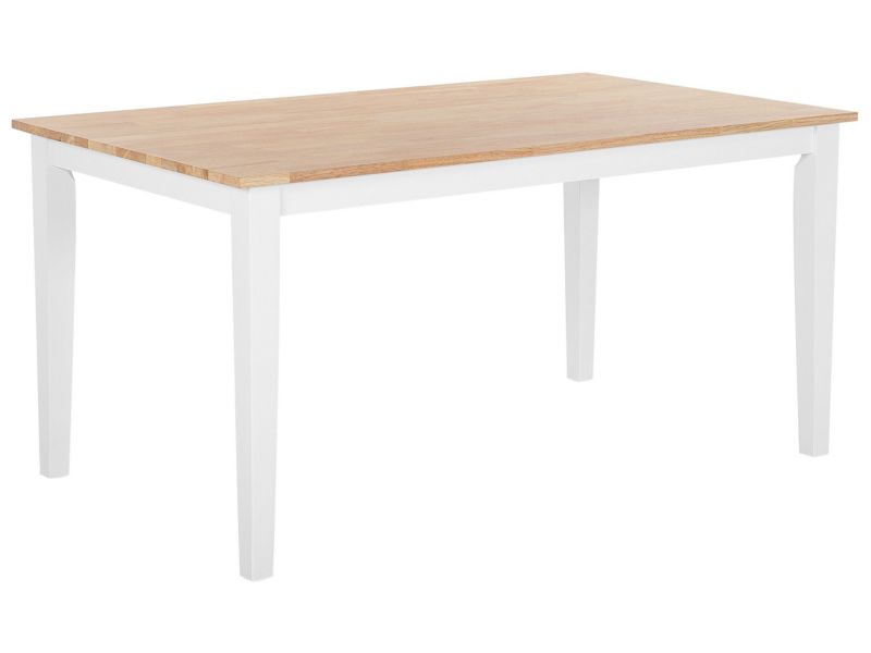 Stół do jadalni dla 6 osób Georgia 90 cm 150 cm Biały 1 szt.