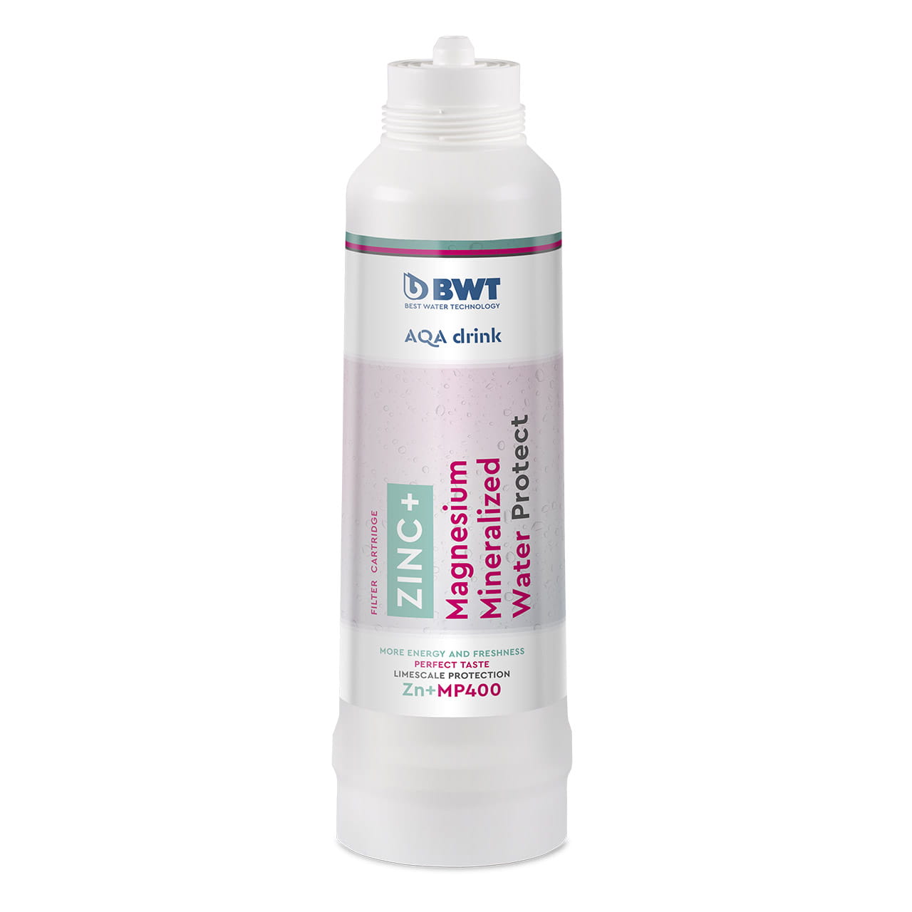 BWT AQA Drink ZN + MP400 (cynk z magnezem) wkład filtracyjny Magnesium Mineralized. Filtr do dystrybutora wody BWT AQA Drink Pro.