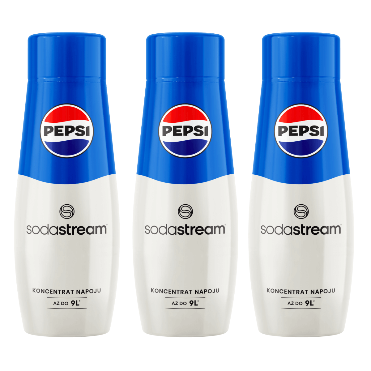 SodaStream koncentrat Pepsi 3 sztuki, do wody gazowanej. Sam produkuj smaczne napoje gazowane w domu lub firmie. Oryginalny smak Pepsi!