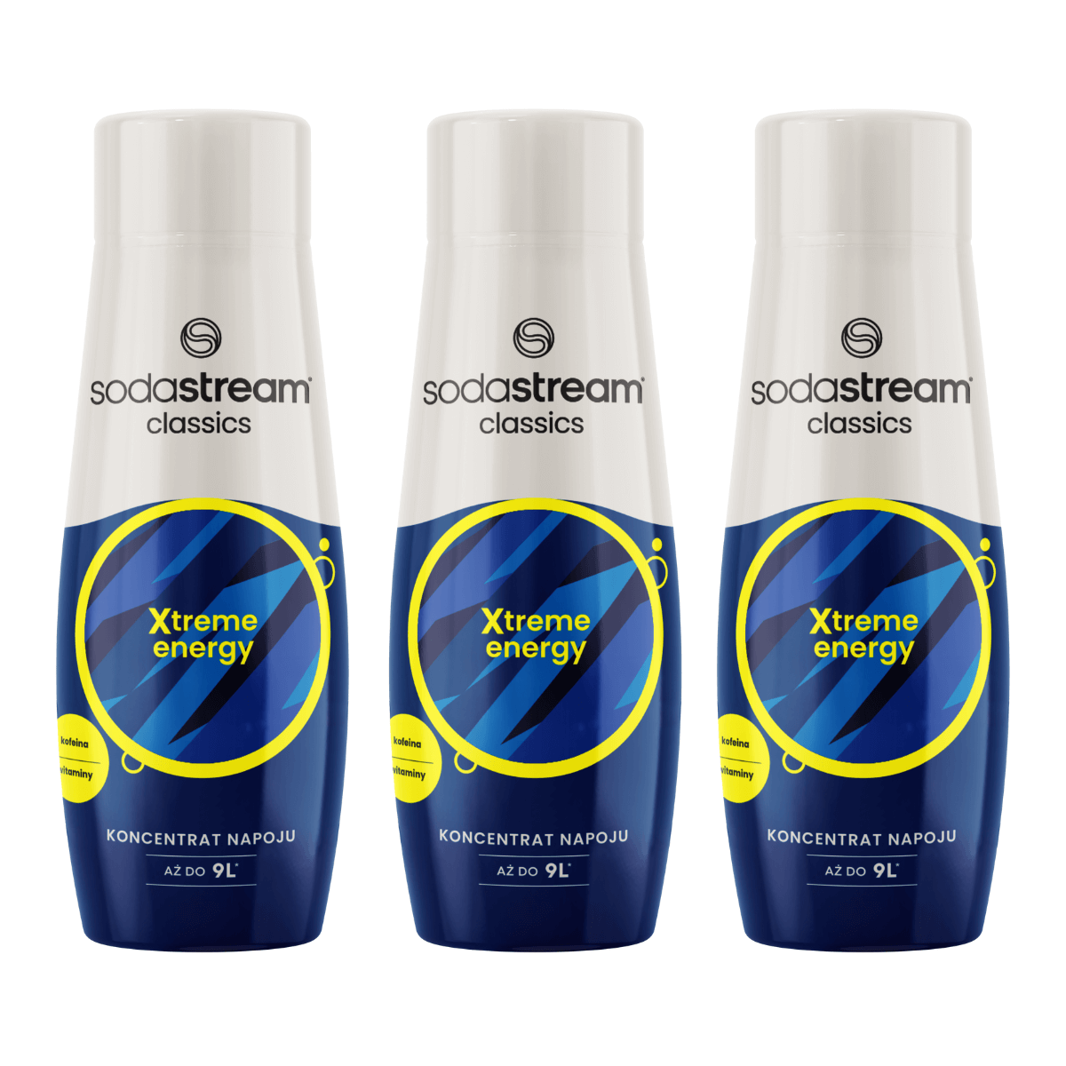 SodaStream 3 x koncentrat Xtreme z witaminami, do wody gazowanej. Sam zrób energetyczne napoje gazowane w domu lub firmie.
