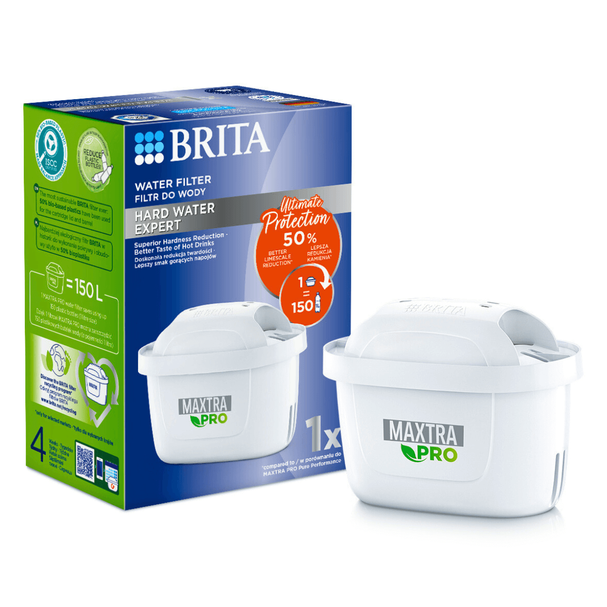 BRITA Maxtra PRO Hard Water Expert filtr zmiękczający do dzbanków. Następca BRITA Hard Water.