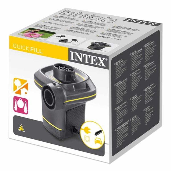Pompka elektryczna QUICK-FILLTM 220-240V, adapter wtyków AC/DC w pudełku 12V 66634 INTEX