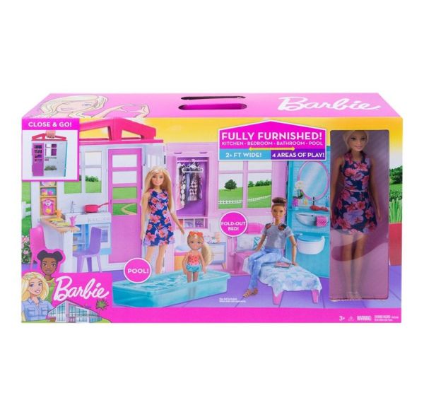 Lalka Barbie Przytulny Domek + Lalka