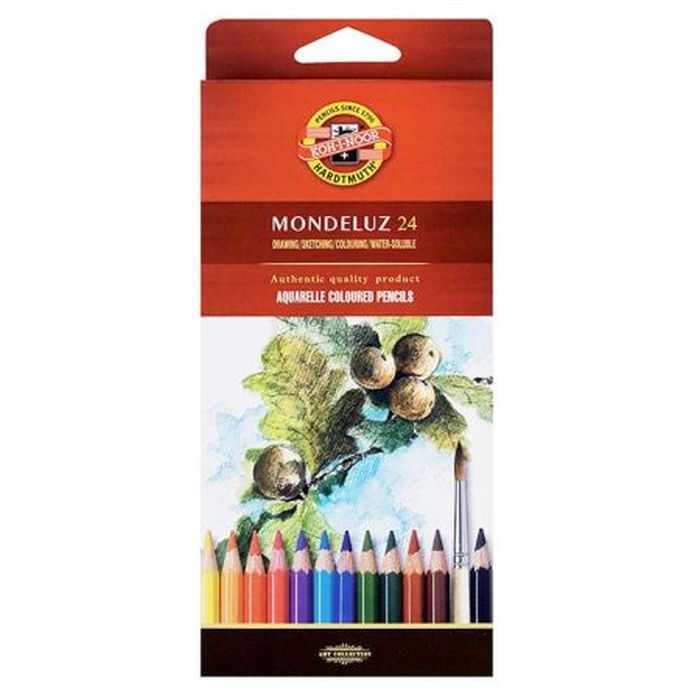 Koh-I-Noor Kredki akwarelowe Mondeluz 24 kolory