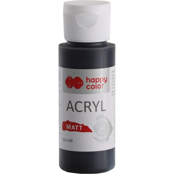 FARBA AKRYLOWA MATOWA 60ML CZARNA OTCHŁAŃ
