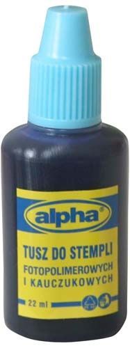 TUSZ do stempli ALPHA 30ML niebieski