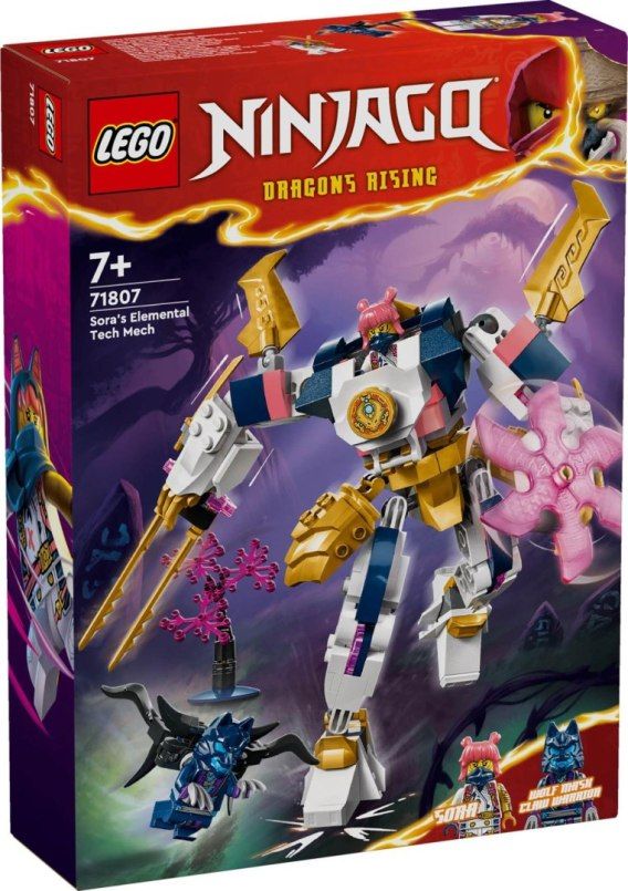 Klocki Lego Ninjago Mech Żywiołu Technologii Sory 71807