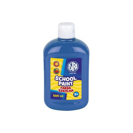 Farba Szkolna Plakatowa 500ml Niebieska Astra