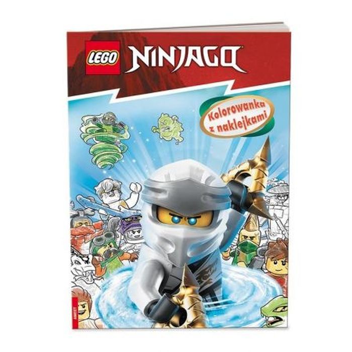 LEGO NINJAGO. KOLOROWANKA Z NAKLEJKAMI