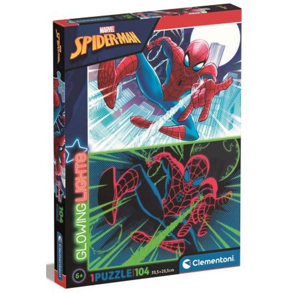 Clementoni Puzzle Świecące w ciemności 104 el. Glowing Spiderman