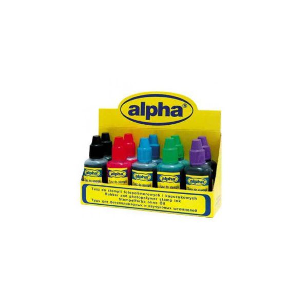TUSZ do stempli ALPHA 30ML CZERWONY