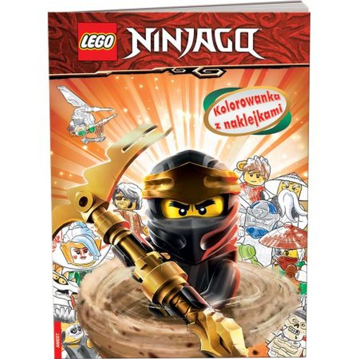 LEGO NINJAGO. KOLOROWANKA Z NAKLEJKAMI