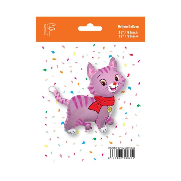 BALON FOLIA 24" PIĘKNY KOTEK RÓŻ