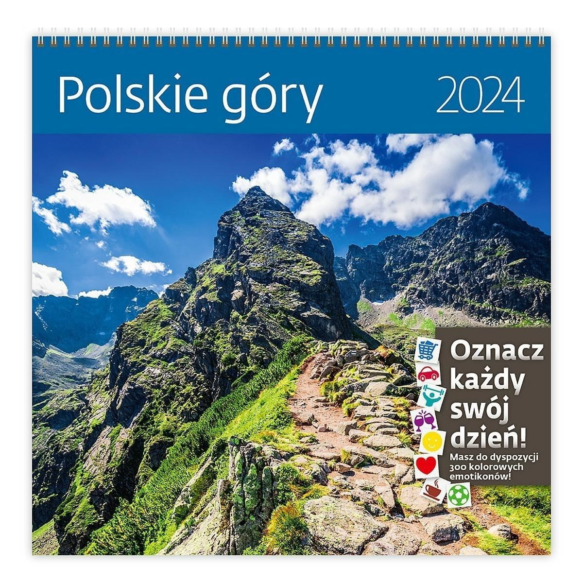 KALENDARZ 30/30 Z NAKLEJKAMI Polskie góry