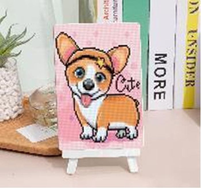 DIAMENTOWA 15X20 CM MOZAIKA PIESEK CUTE W OPASCE +SZTALUGA PAK 200