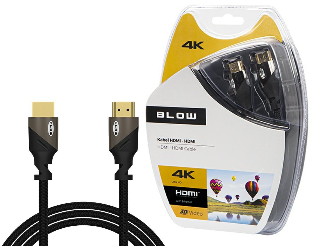 BLOW Kabel HDMI-HDMI 3m 2,0 4K 92-641 - Henryx24