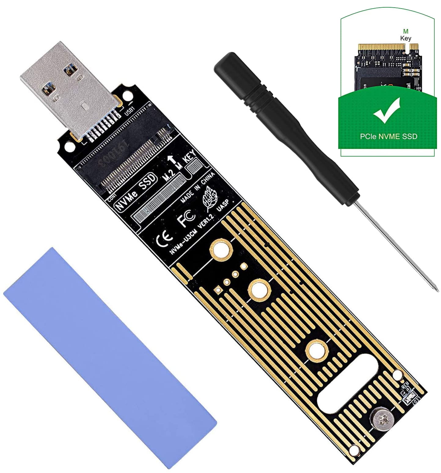 Adapter M.2 NVMe SSD do USB 3.0 - Henryx24
