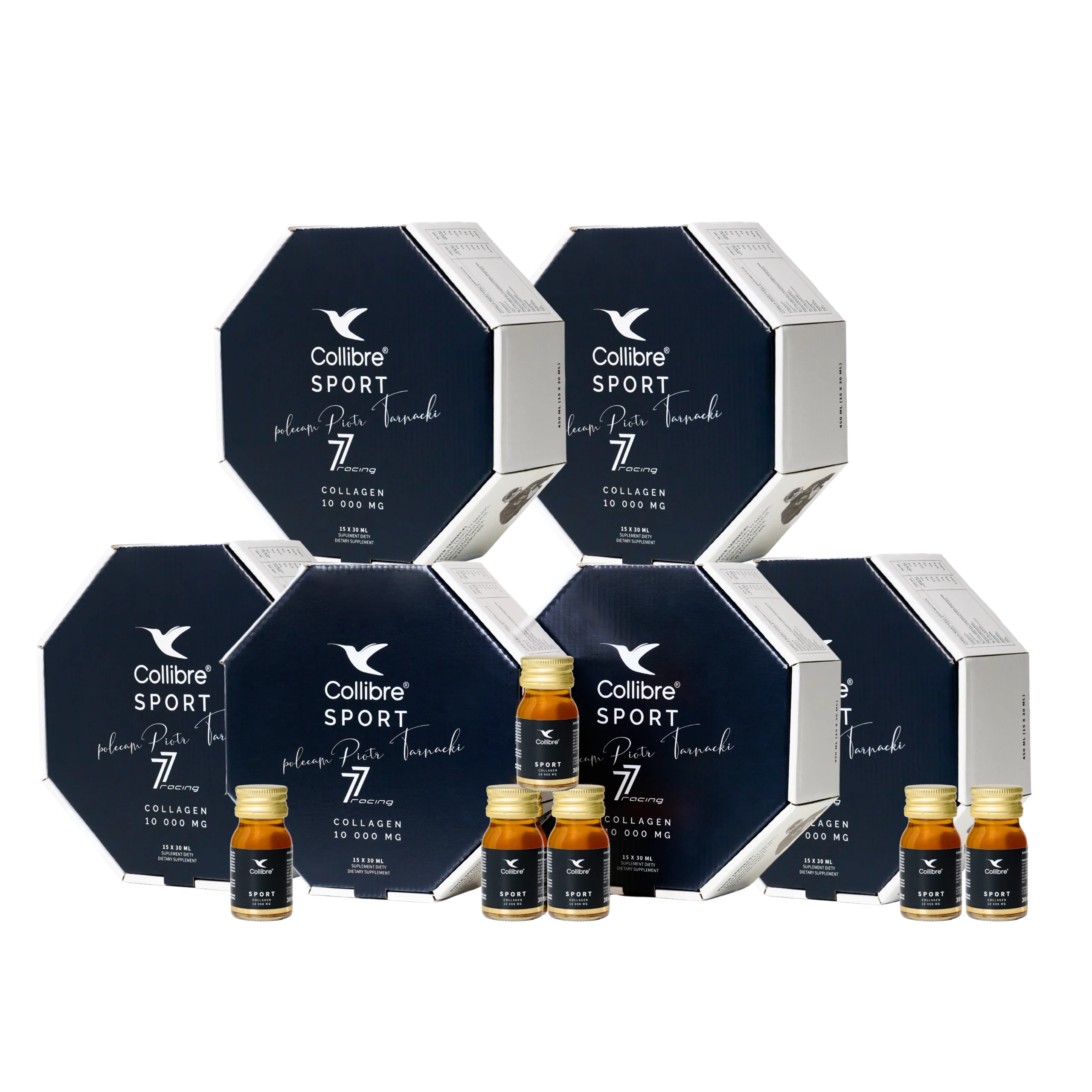 Collibre - Sport Kolagen do picia - Wsparcie sportowców, 90 butelek (Zawartość zestawu: 90 butelek x 30ml)