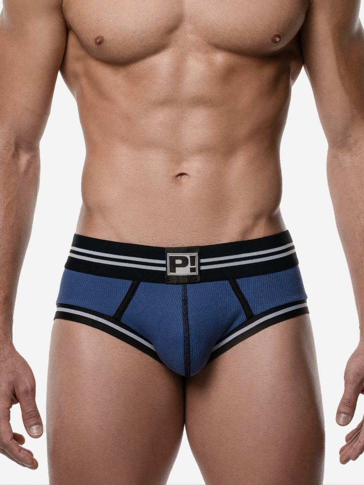 Bokserki męskie z wycięciem z tyłu | Niebieski | Round2 Blue Backless Trunk | PUMP! | 15086