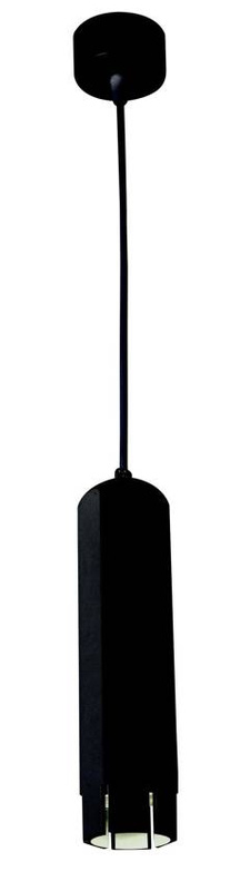 Lampa wisząca czarna naświetlacz Tuba