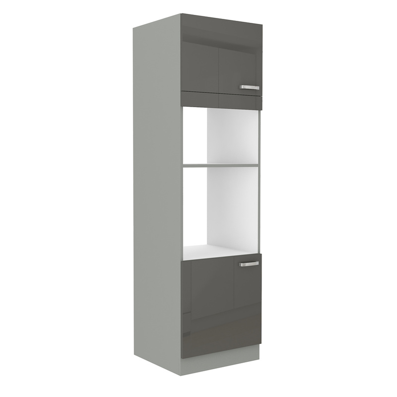 Słupek pod zabudowę mikrofali i piekarnika 60 cm SILVER