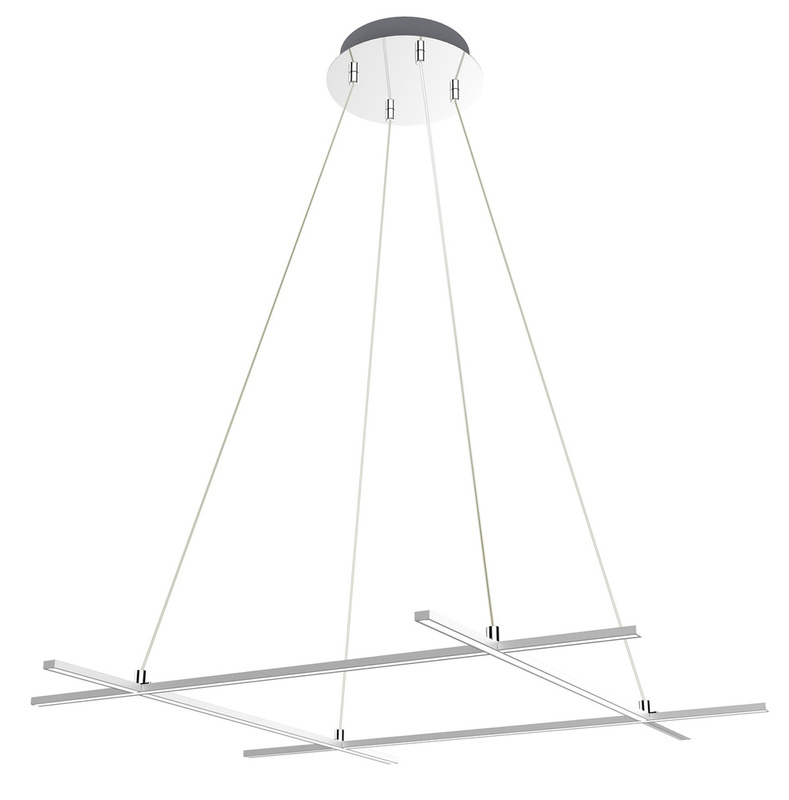 Wisząca lampa srebrna regulowana LED 40W 4000K Andros Apeti