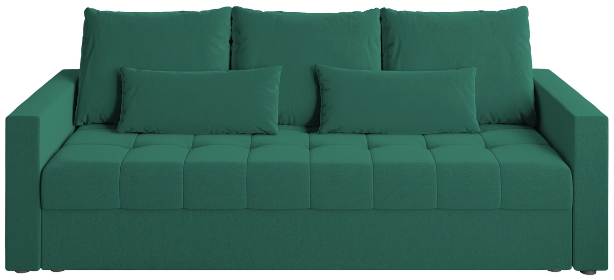 Rozkładana sofa trzyosobowa z funkcją spania HOT butelkowa zieleń