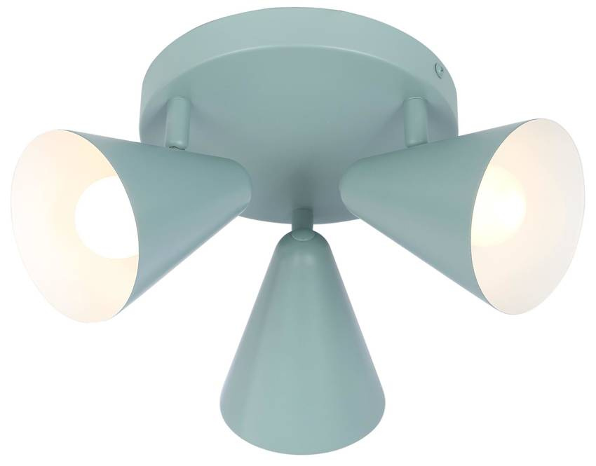Lampa sufitowa plafon 3X40W E14 szary mat AMOR